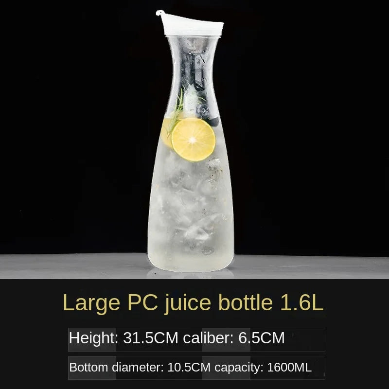 Transparente BPA-freie Wasserflasche mit Auslaufsicherem Deckel – 1,0L Kunststoff