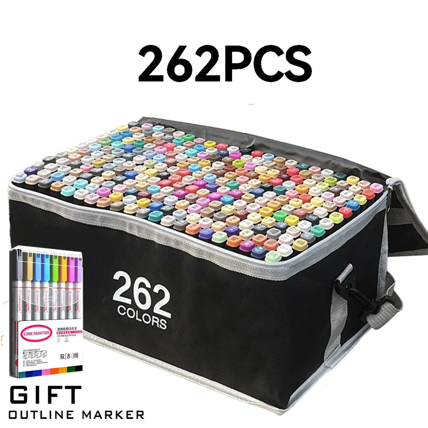 Doppelspitze Permanent Art Marker Set – 120 Farben für Zeichenkunst