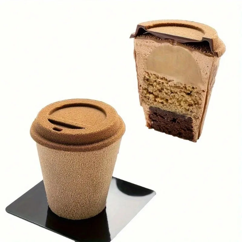 Silikonform Kaffeetasse Backutensilien für Dessert Kuchen Muffin Pudding