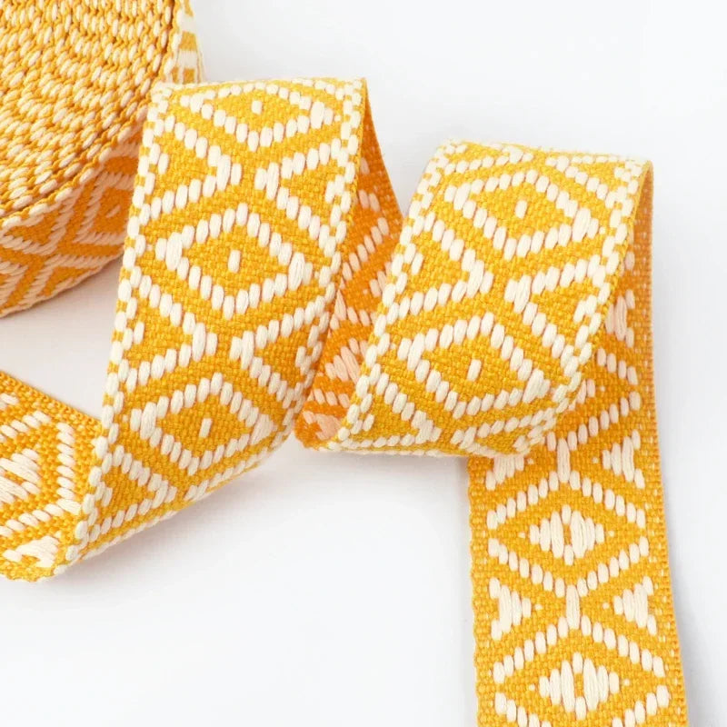 Robustes 38mm Gurtband Jacquard Polyester Baumwolle für Taschen und DIY