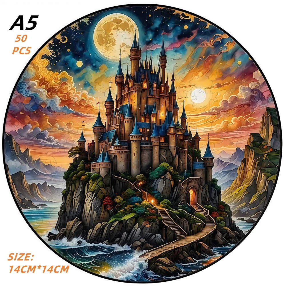 Anspruchsvolles Landschafts Holzpuzzle für Dekoration und Spiel