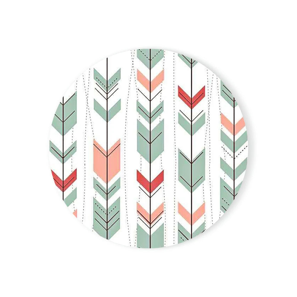 Runde saugfähige Keramik Untersetzer mit Korkbasis für Tischschutz