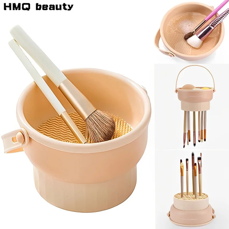 3-in-1 Make-up Pinsel Reiniger faltbar Silikon Waschmatte Kosmetik