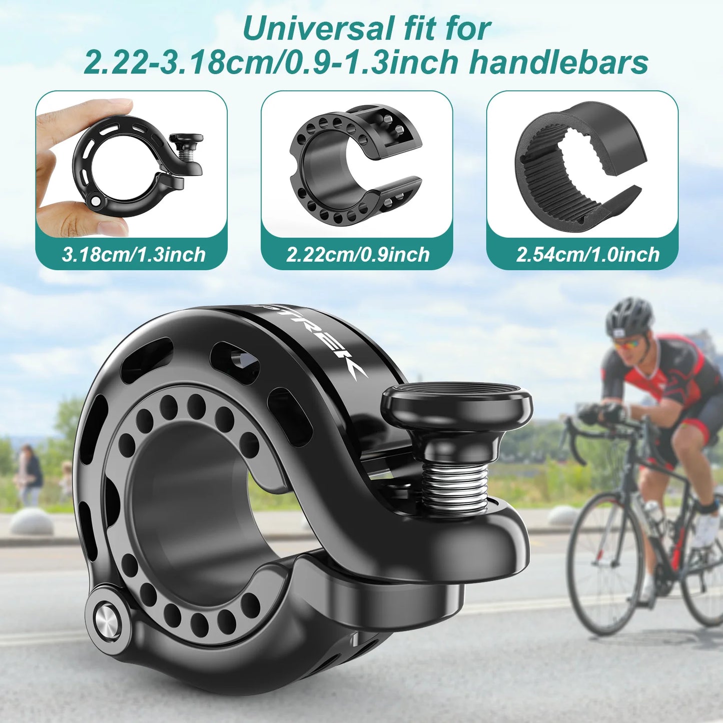 Fahrradglocke Edelstahl Ring MTB Lenker Glocke mit klarem Sound