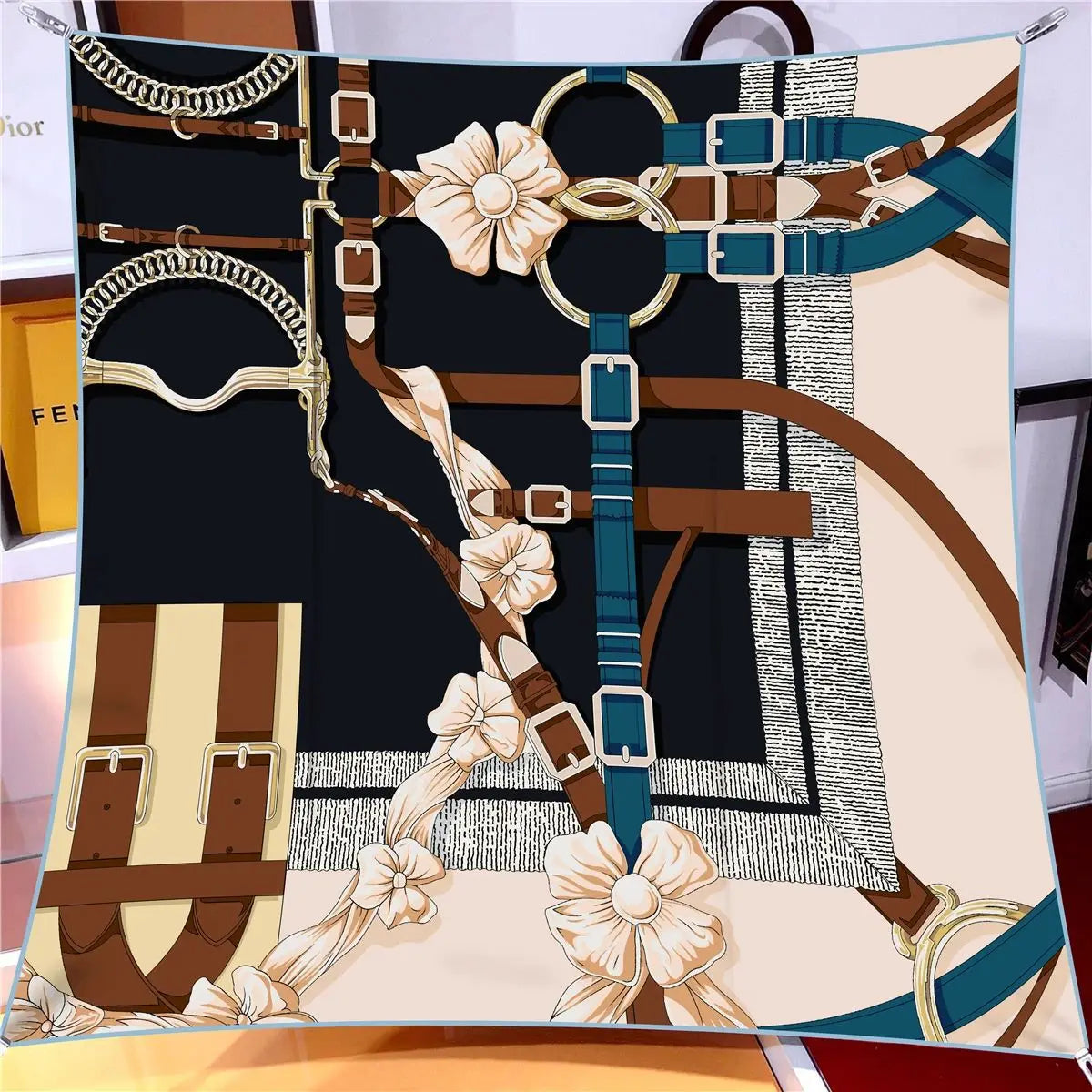 Stylisches bedrucktes Bandana Kopftuch Unisex vielseitig tragbar