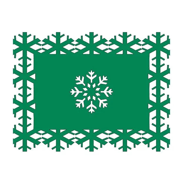 Weihnachts Tischset und Untersetzer aus umweltfreundlichem Kunststoff