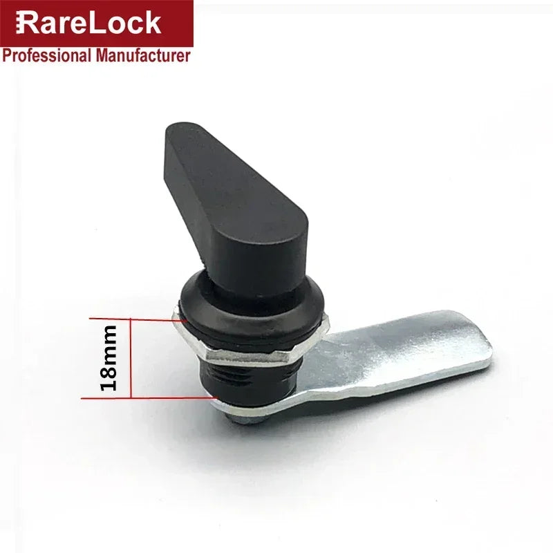 Schwarzes schlüsselloses Griffschloss 18-60mm für Schrank Industriekasten