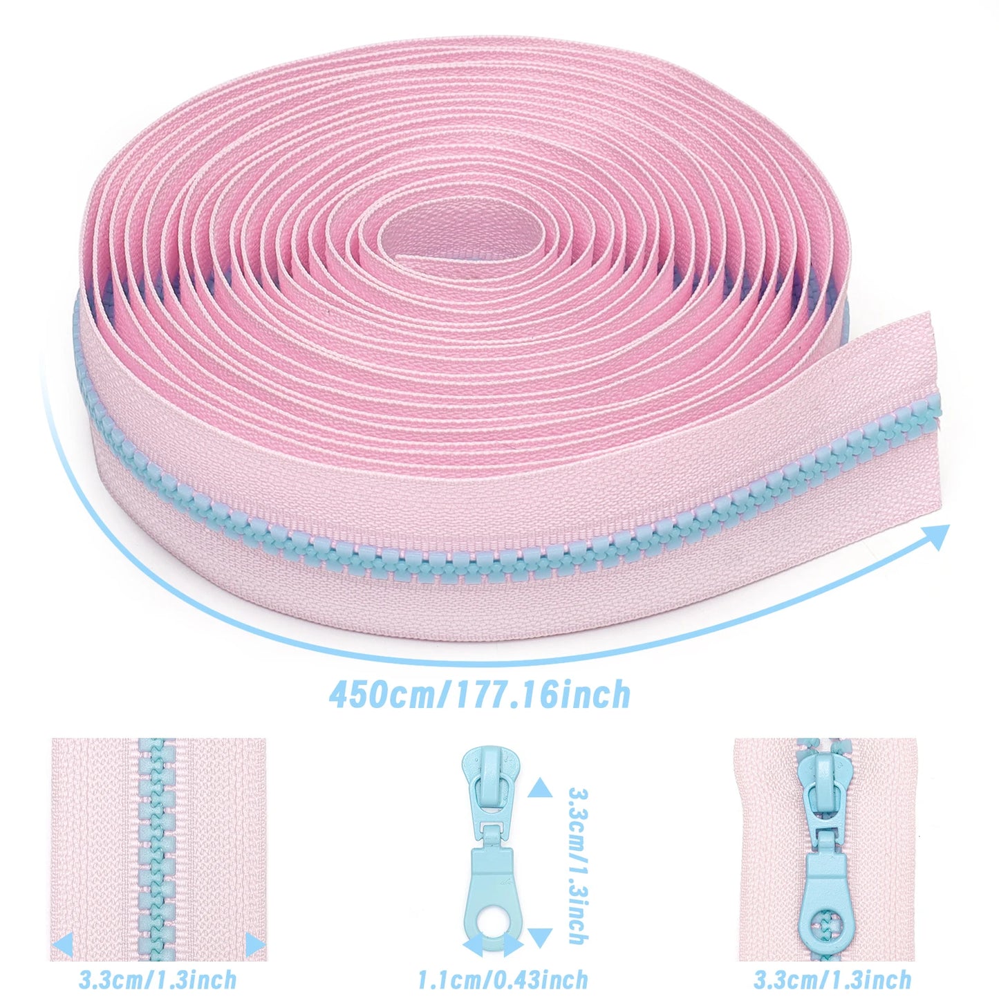 Vielseitige Reißverschlüsse Metall Nylon mit automatischer Sperre