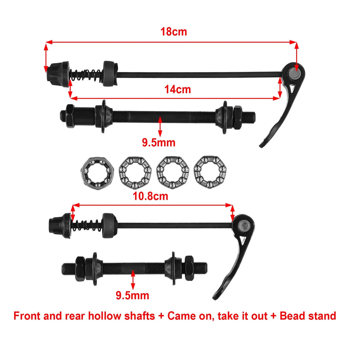 MTB Fahrrad Schnellspanner Set für 6 7 8 Gang Mountain Bikes