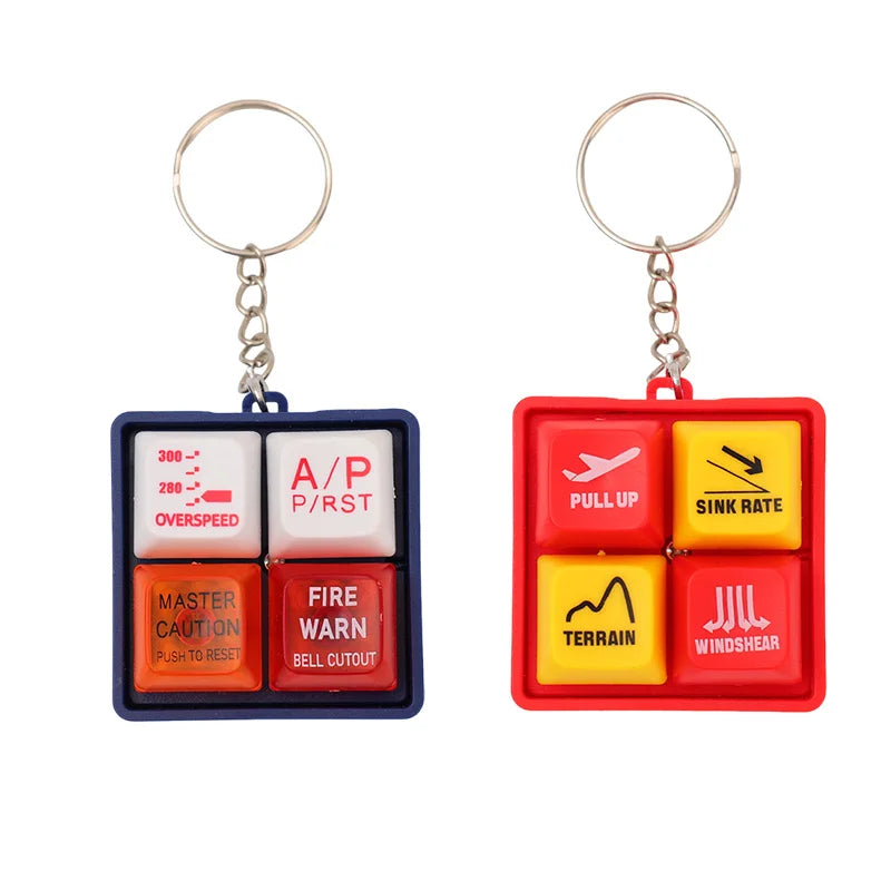 Tragbarer Flugzeug Notfall Sound Simulator Schlüsselanhänger aus Kunststoff-Yabubest - Home & More