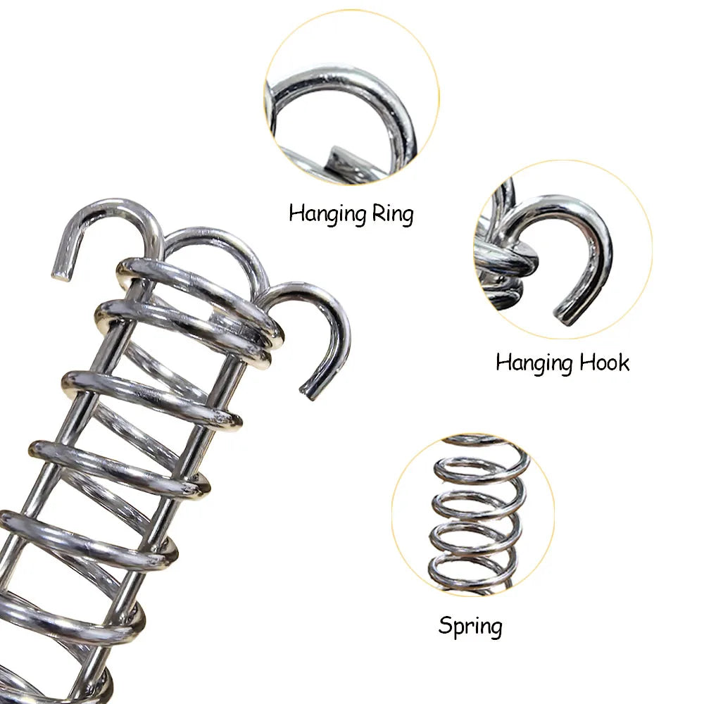 Robustes Camping Zeltspanner-Set 4/6 Stück mit Feder-Schnalle - Karabinerclips