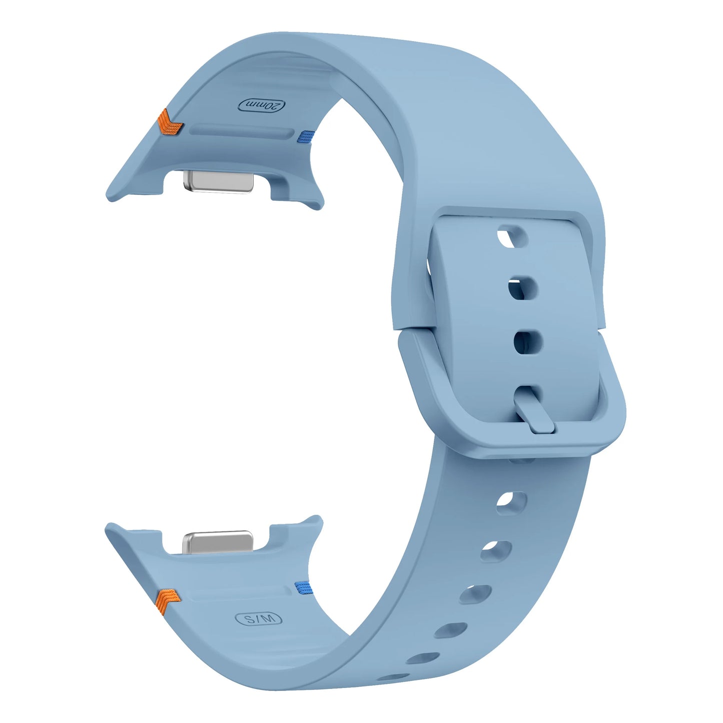 Atmungsaktives Silikon-Armband für Smartwatches 40/44 mm Komfort