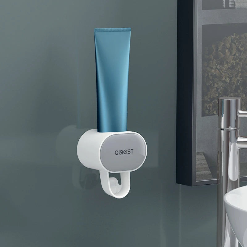 Automatischer staubdichter Zahnpastaspender mit Wandhalter für Bad