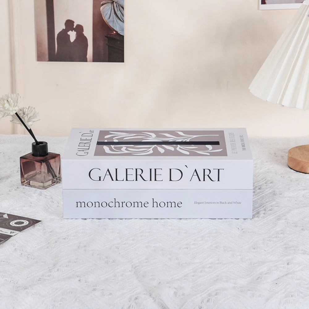 Luxus Buch Stil Tissue Box Serviettenhalter Papierbox für Tisch Dekor