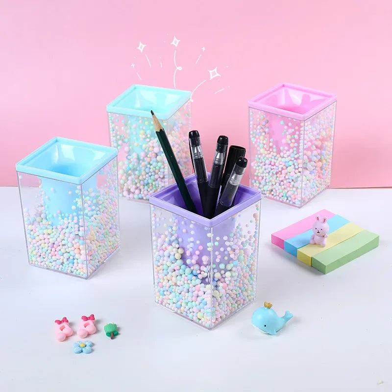 Kristall Stifthalter rund Schreibtisch Organizer für Schule Make-Up Pinsel