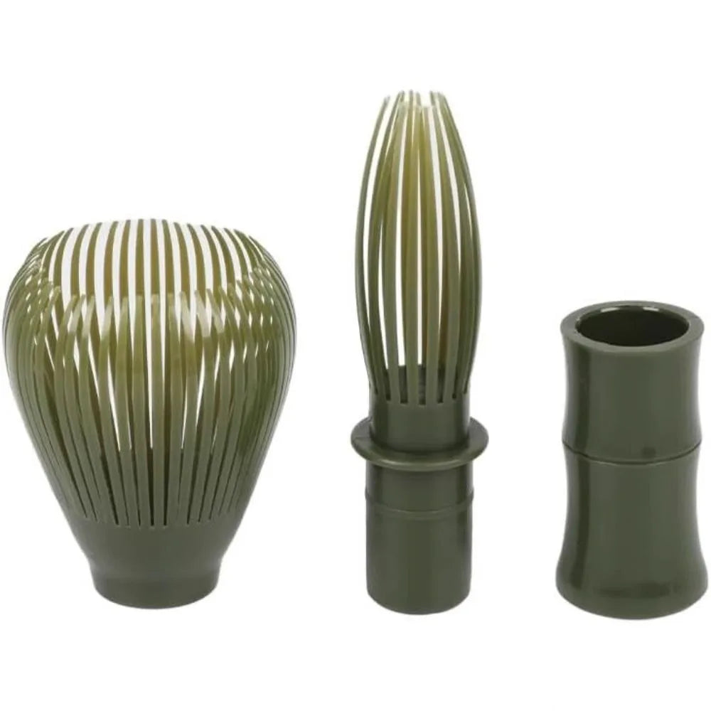 Wiederverwendbarer Matcha Schneebesen aus ABS mit Halter für grünen Tee-Yabubest - Home & More