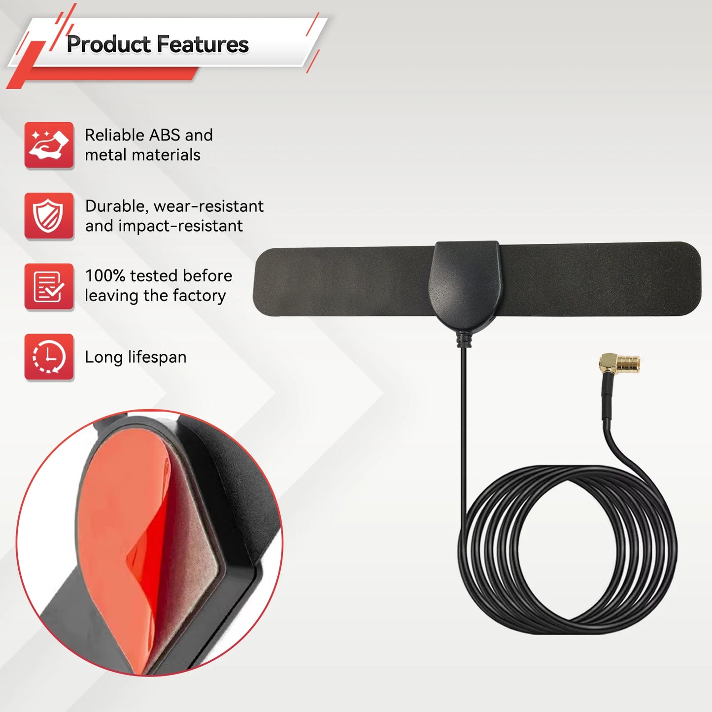 Universal Auto DAB+ FM Antenne Glasmontage für verbesserten Empfang