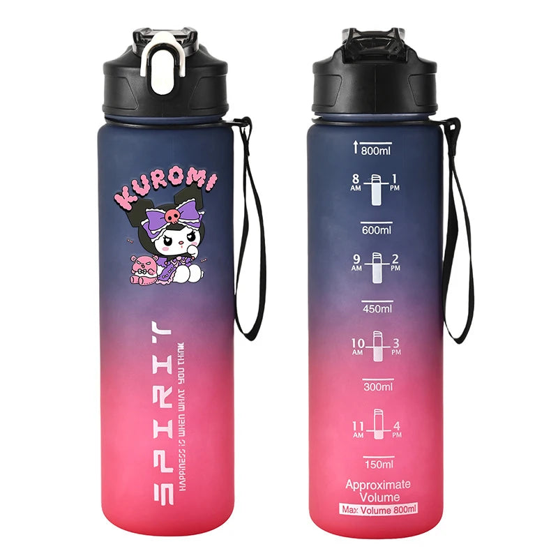 Sport Trinkflasche 800ml auslaufsicher für Fitness - Outdoor Reisen