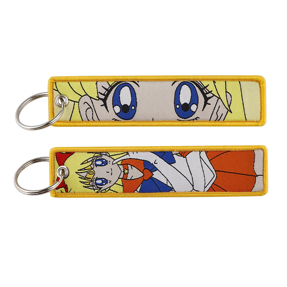 Anime Stickerei Schlüsselanhänger 13x3cm Cartoon Zubehör Geschenk