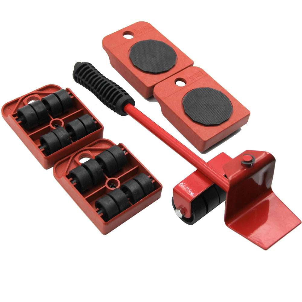 5pc tragbare haushalt schwere objekt bewegung bewegen werkzeug multifunktionale riemenscheibe beweglichen möbel hand werkzeug zubehör-Yabubest - Home & More