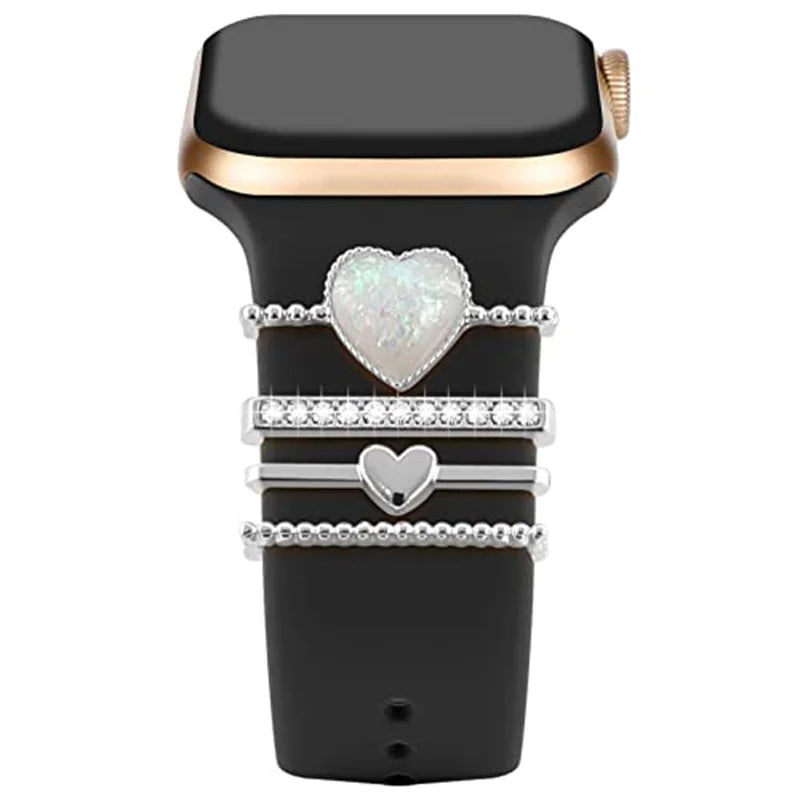 Dekoration für Apple Watch Band Ultra2 10 9 8 Diamant Schmuck Armband Zubehör für Samsung/Huawei Uhr 20/22mm Armband Charms-Yabubest - Home & More
