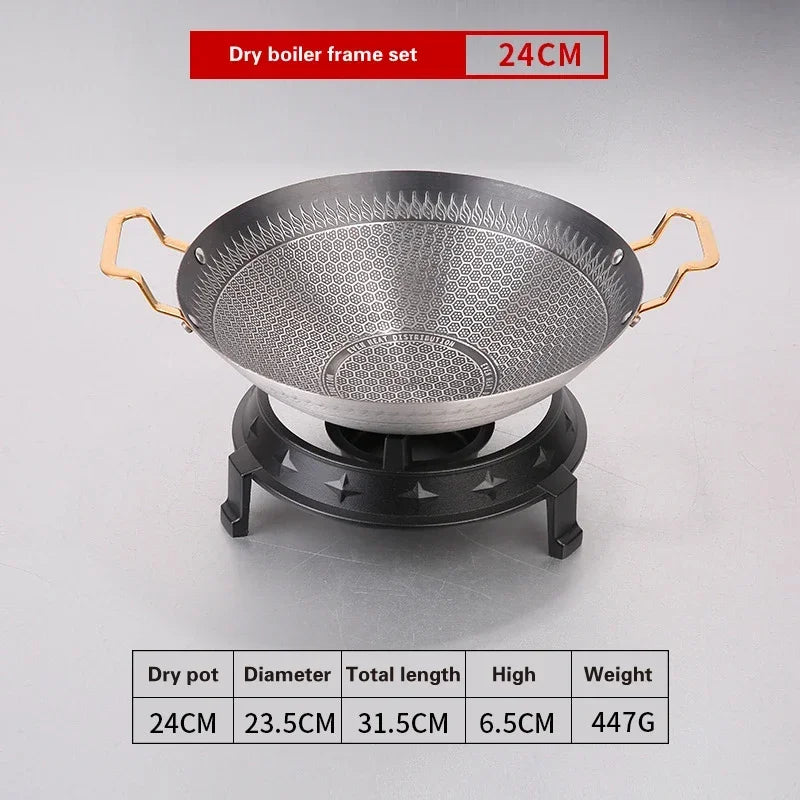 Antihaftbeschichteter Edelstahl Eintopf mit alkoholfähigem Boden