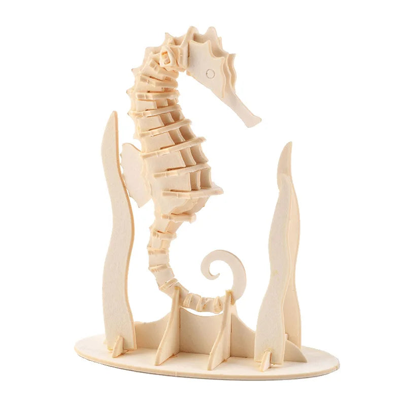 3D Holzpuzzle Tier Montageset DIY Geschenk für Kinder ab 12 Jahren