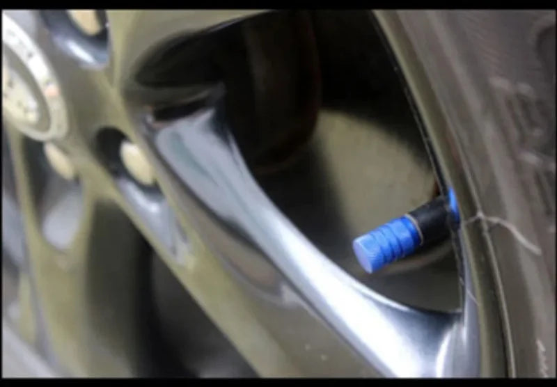 Aluminiumlegierung Automobil Reifen Ventilkappe Drei-Slot Rund Universal Ventilkern Vakuum Reifen Reifendruck Überwachung Ventilkappe-Yabubest - Home & More