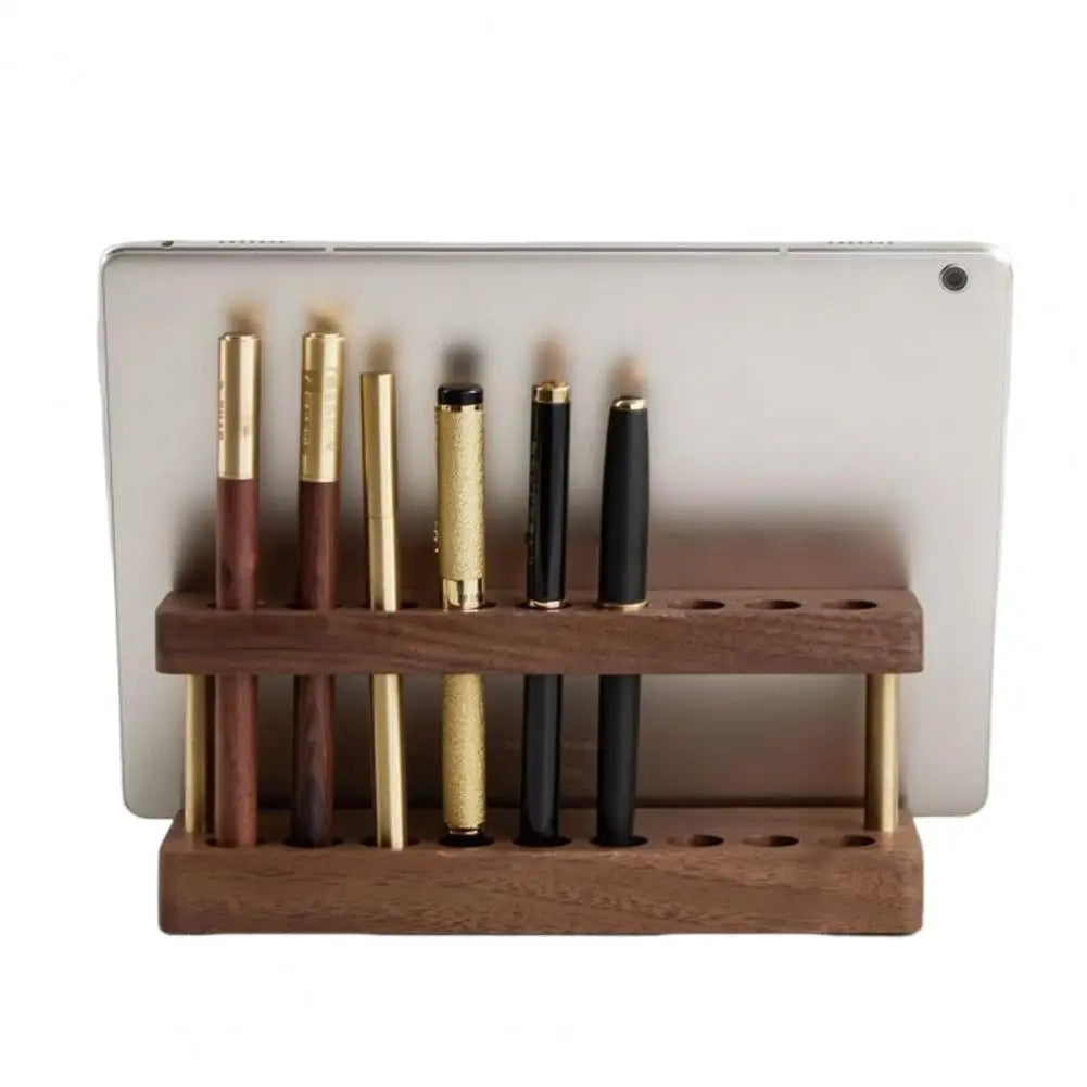 Moderner Schreibtisch Stiftständer aus Holz mit 9 Fächern-Yabubestshop