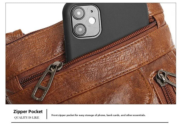 Modische Umhängetasche aus weichem Leder für Damen Handytasche