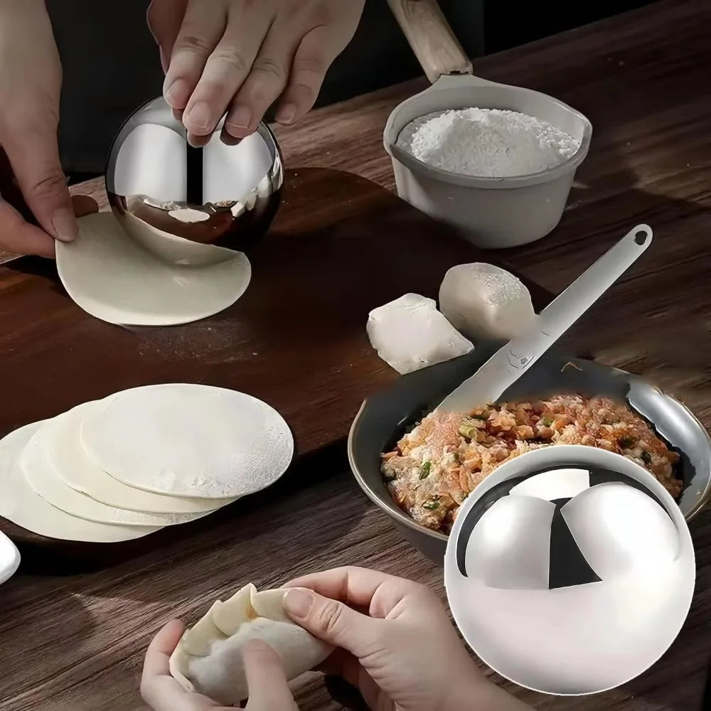 Edelstahl Nudelholz Teigroller für Knödelhaut und Gebäck leicht zu reinigen-Yabubest - Home & More