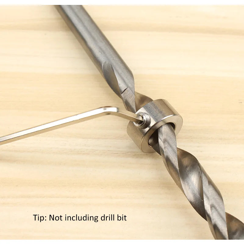 Bohrer Tiefenanschlag Set 3-16mm aus Edelstahl für präzise Holzarbeiten