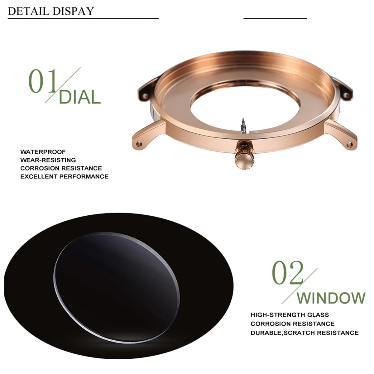 Elegante Damenarmbanduhr aus Edelstahl mit Japan Quarzwerk