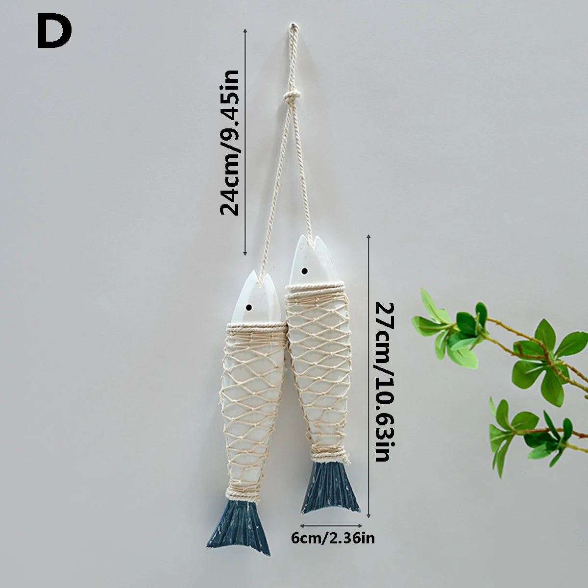 Wanddekoration Holzfisch kreativ