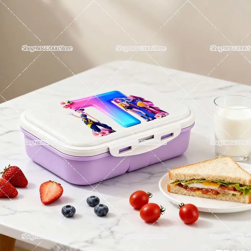 Praktische Lunchbox mit individuellem Buchstabendruck für Schule und Freizeit