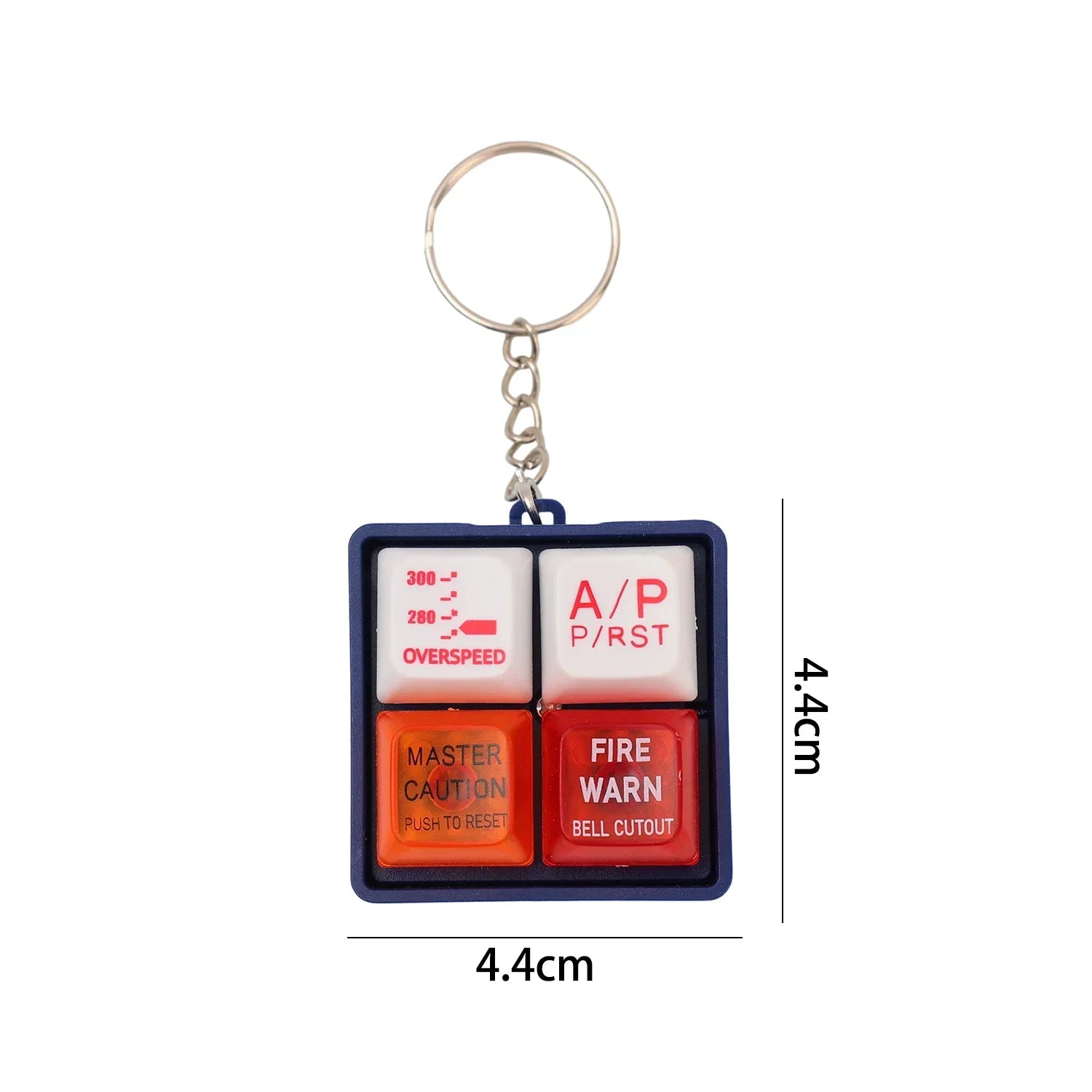 Tragbarer Flugzeug Notfall Sound Simulator Schlüsselanhänger mit Alarm