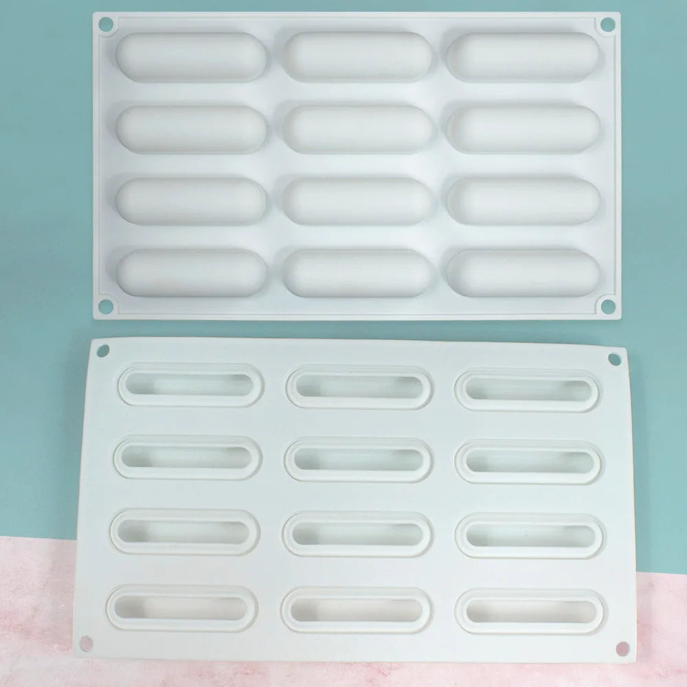 Ovale Silikon Mousse Kuchenform für hausgemachte Desserts