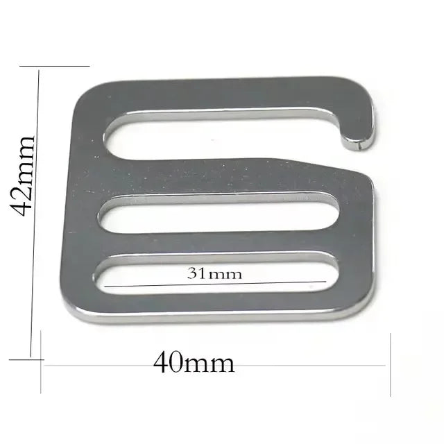 Edelstahl G Haken Schnallen 4/10 Stk. für Hundehalsband, Tasche, Gurtband