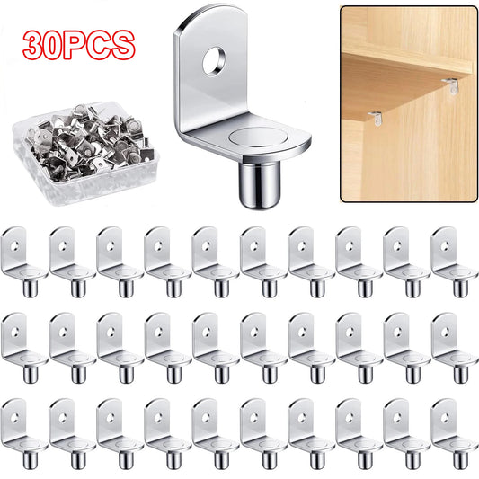 20x Regalbodenträger Stifte 5mm Edelstahl für Schrank Regal Halterung
