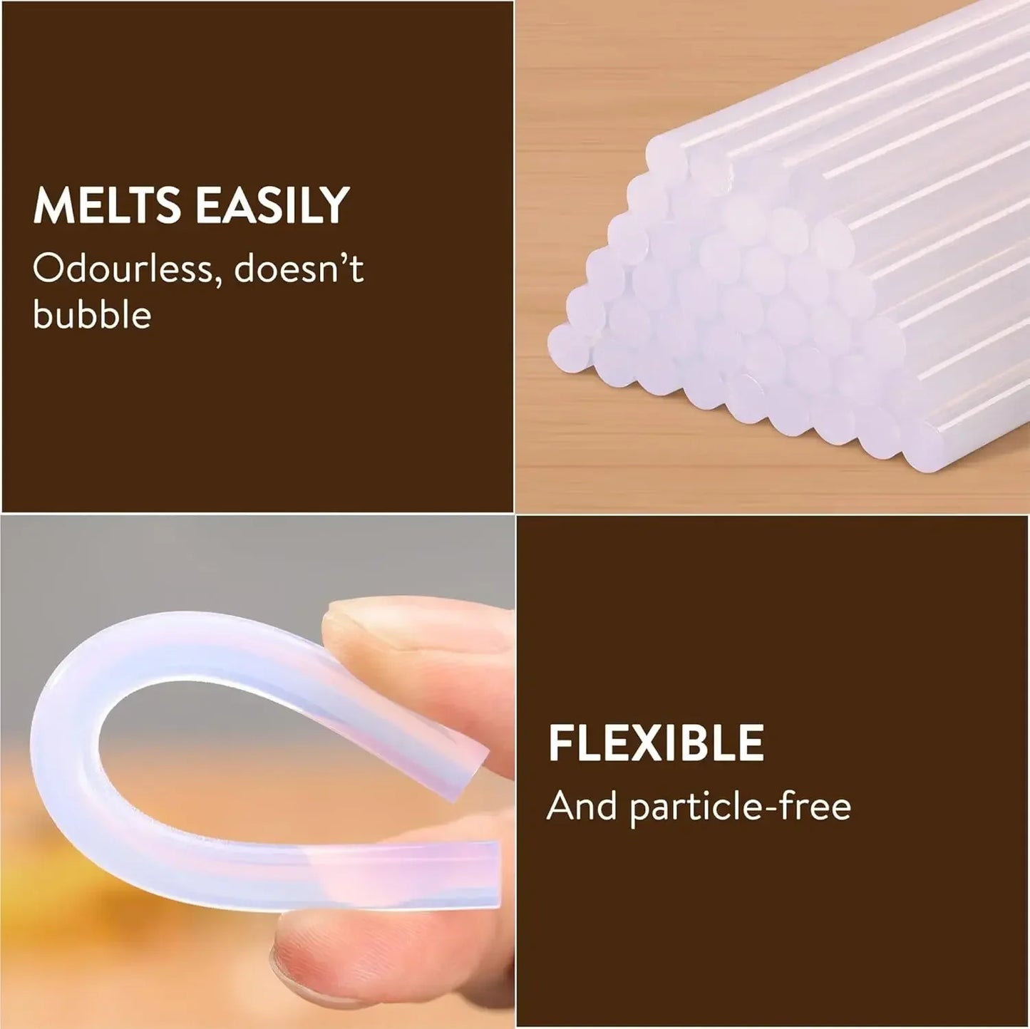 Transparente Hot Melt Klebesticks mit starker Klebekraft für Klebepistolen