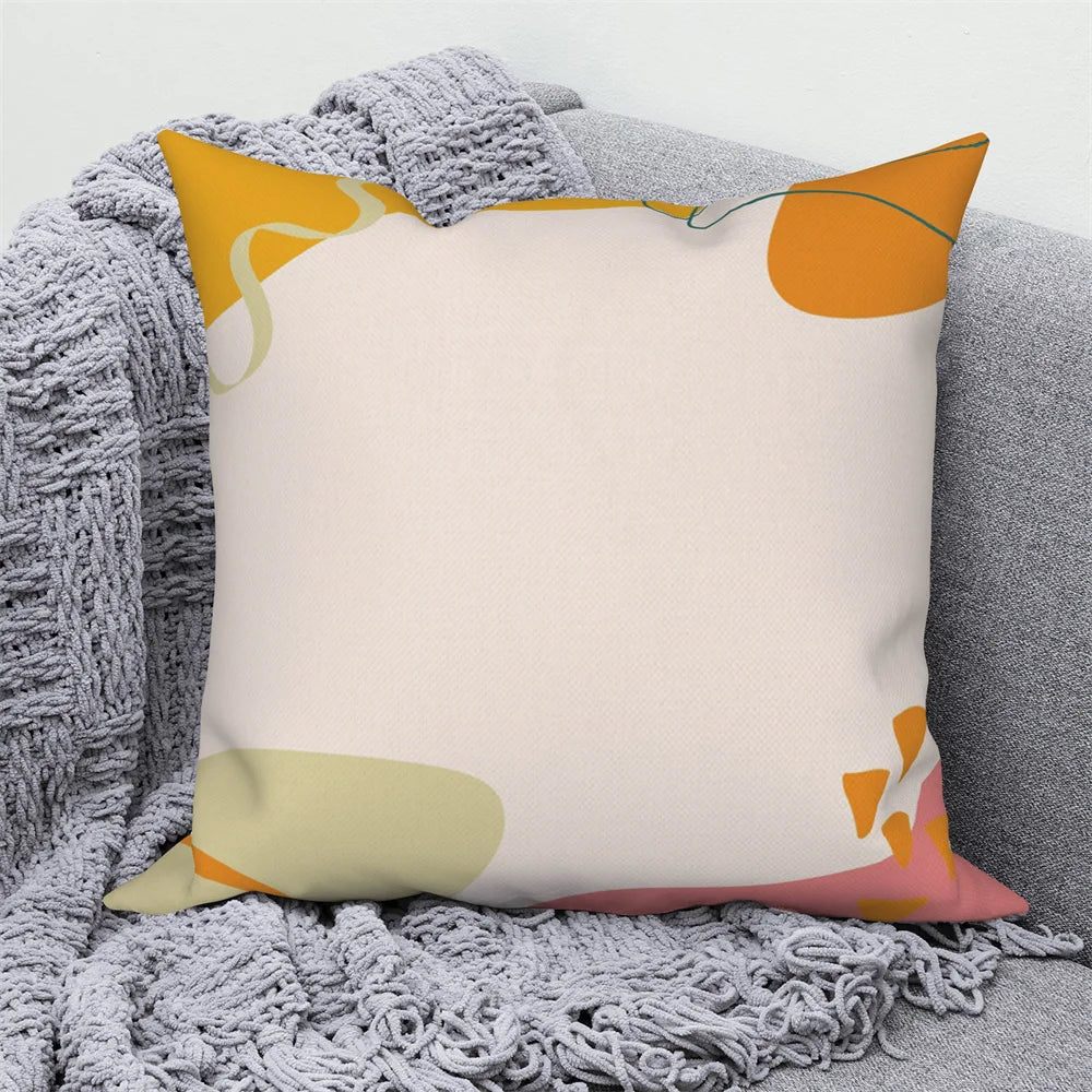 Dekorativer Kissenbezug mit abstrakten Zweigen für Zuhause und Auto