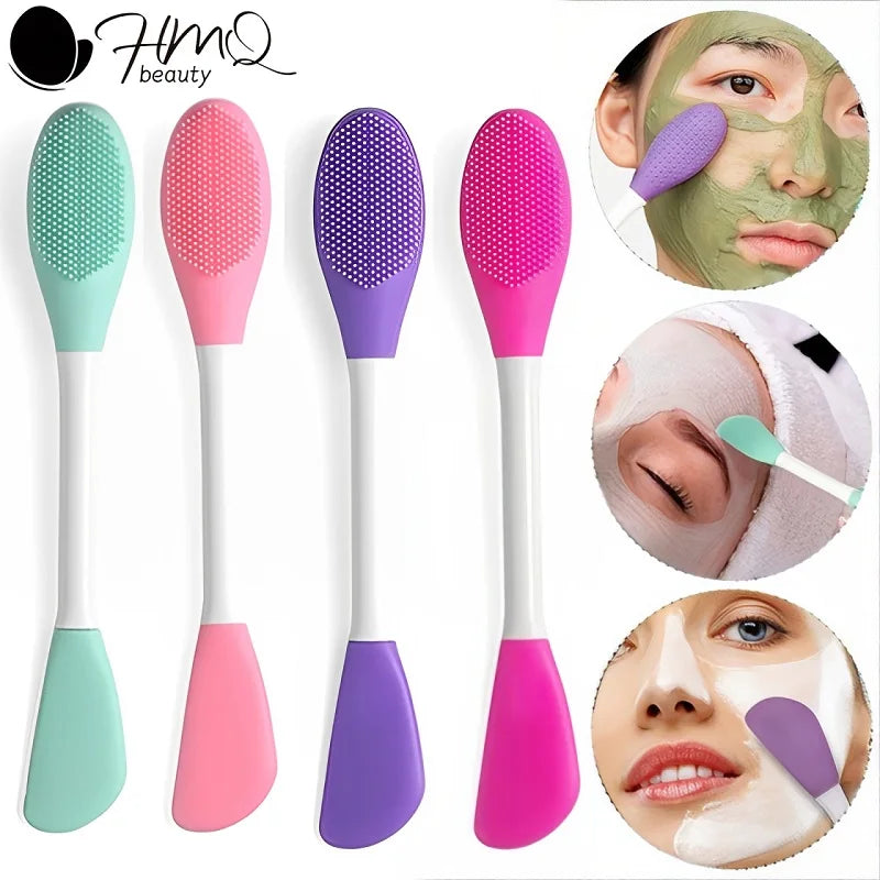 Gesicht Pinsel Set Silikon Applikator Lotion Spachtel Peeling Brush