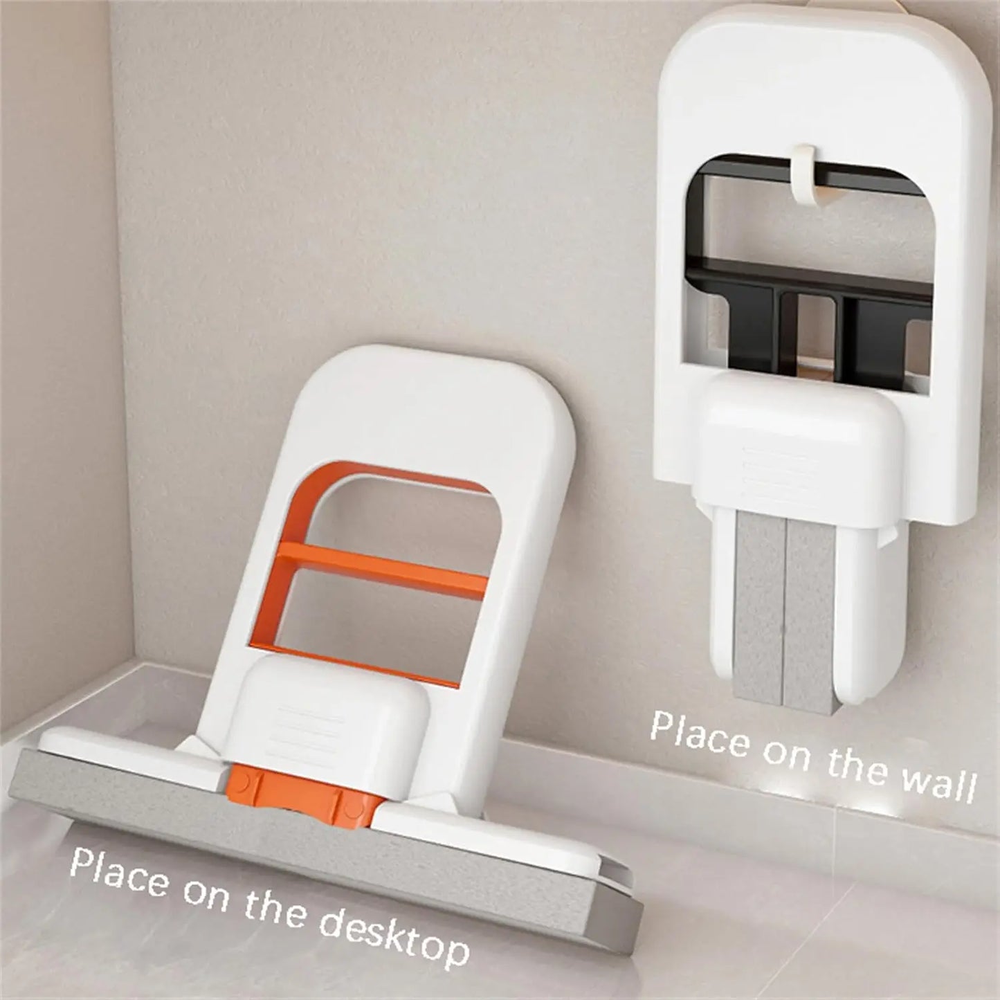 Mini Klappmopp für Schreibtisch, Glas, Auto – Handlicher Schwammreiniger