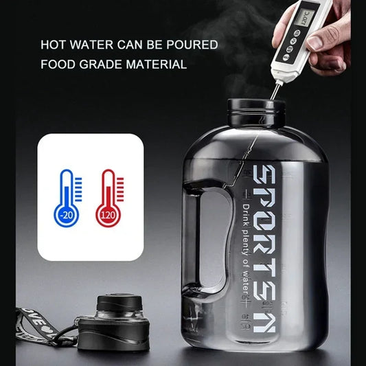 1,7L/2,7L Tragbare Wasserflasche für Sport und Fitness Camping