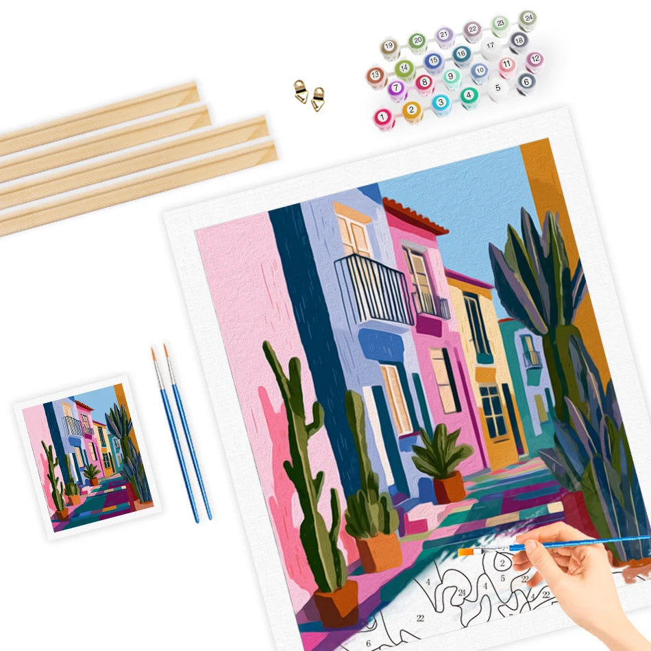 Malen nach Zahlen Set für Erwachsene Landschaft Leinwand Kunst 40x50 bis 60x75 cm