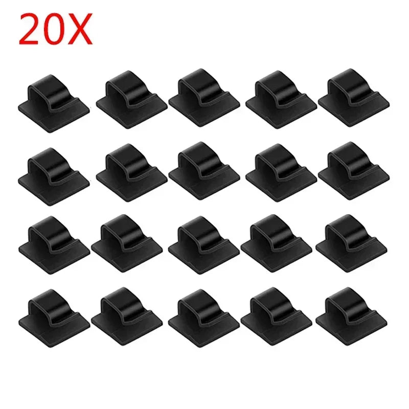 Selbstklebende Kabelklemmen Organizer für Desktop Büro Auto Wand Fixierung
