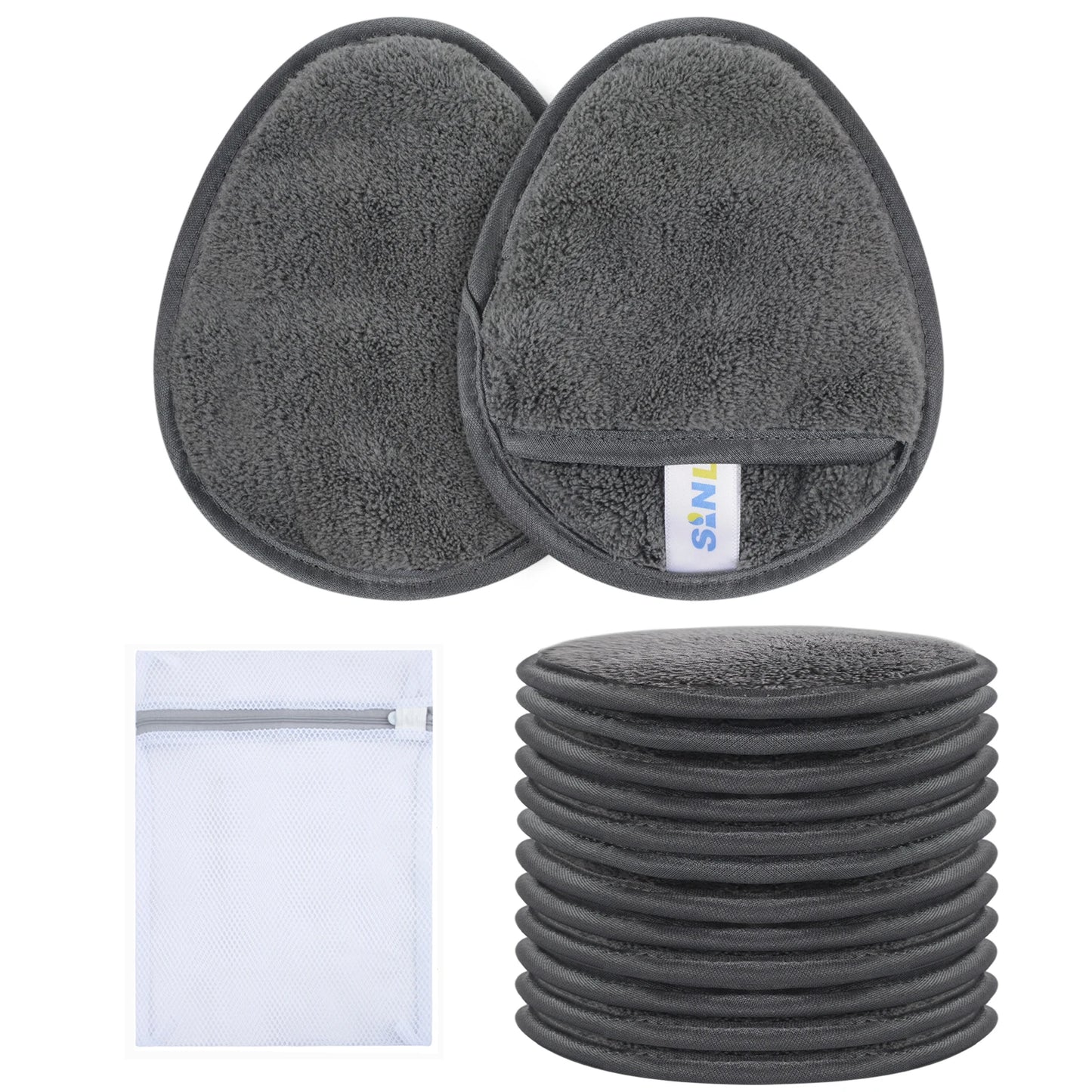 Sanfte wiederverwendbare Mikrofasern Make up Entferner Pads