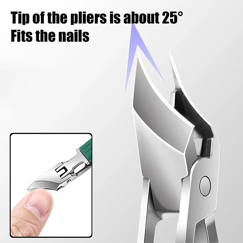 Gebogener Nagelknipser aus Edelstahl spritzwassergeschuetzt Nagelhautentferner-Yabubest - Home & More
