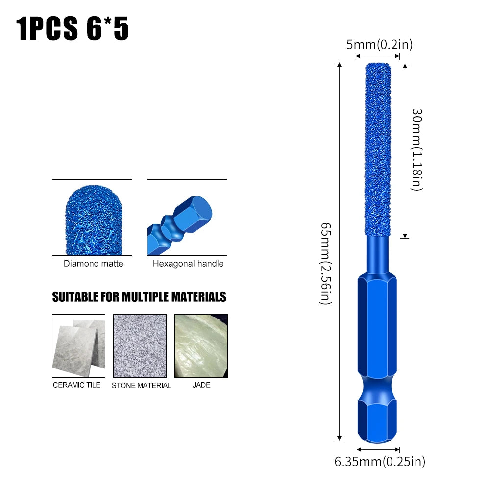 Schleifkopf mit sechseckigem Schaft für Marmorfliesen und Steine