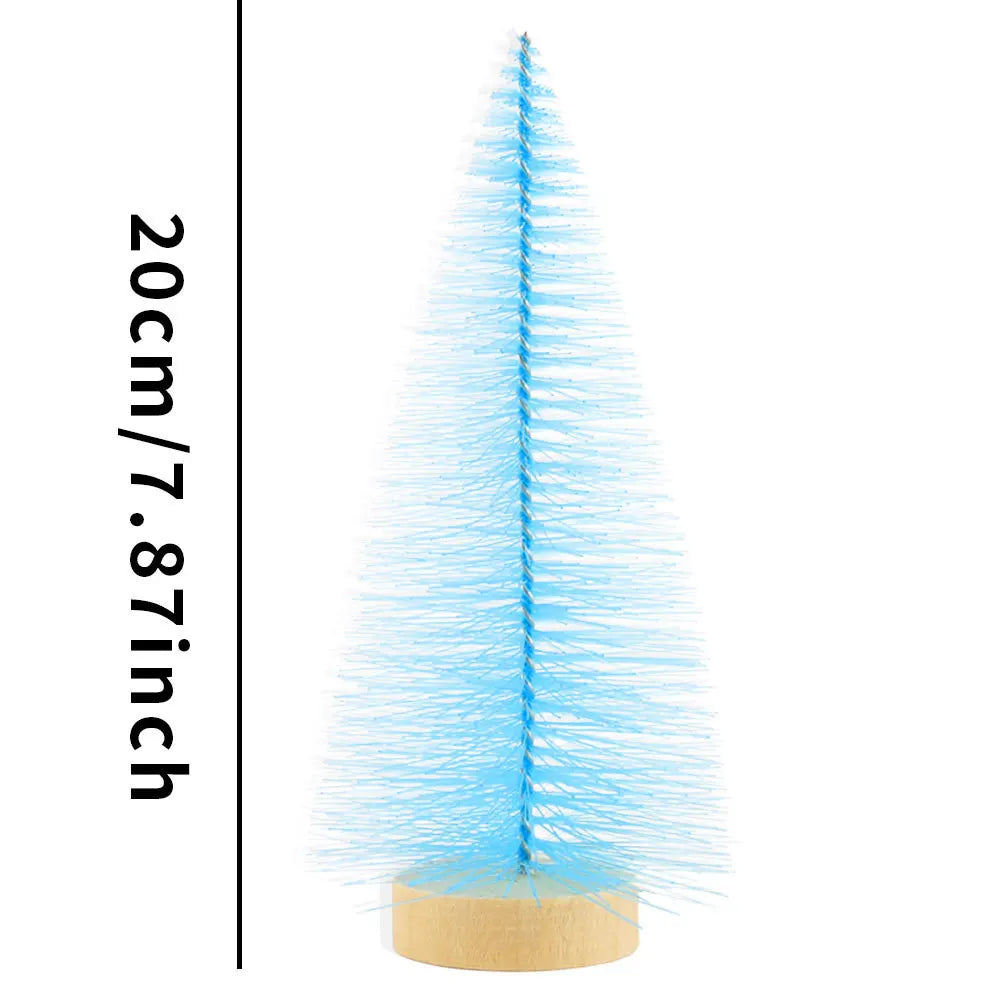 Mini-Weihnachtsbäume und Flaschenbäume für festliche Tischdekoration